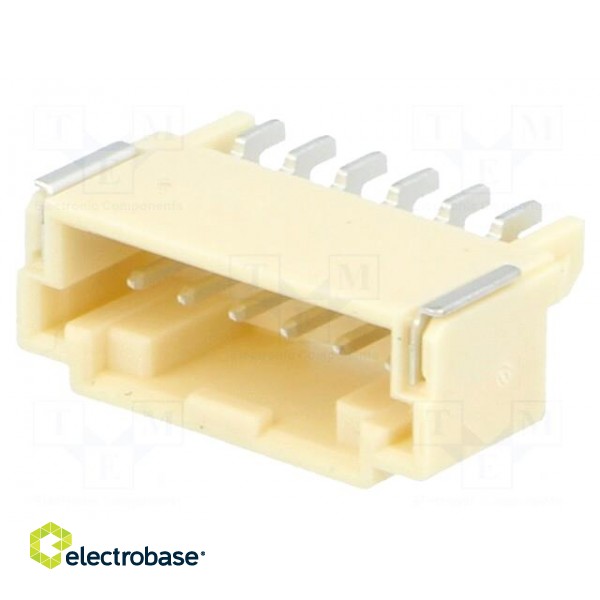 Socket | wire-board | male | DuraClik | 2mm | PIN: 6 | SMT | 3A | -40÷105°C image 1
