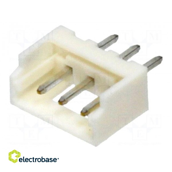 Socket | wire-board | male | Micro-Latch | 2mm | PIN: 3 | THT | on PCBs | 2A фото 1
