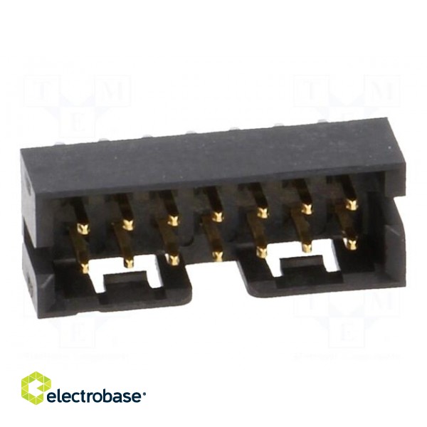 Socket | wire-board | male | Milli-Grid | 2mm | PIN: 14 | THT | gold-plated image 9