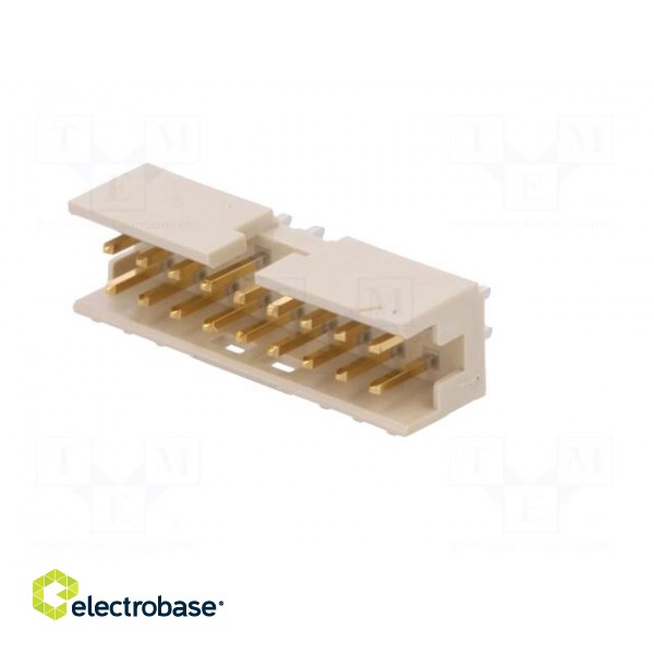 Socket | wire-board | male | Minitek | 2mm | PIN: 18 | THT | on PCBs | 2A image 2