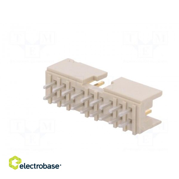 Socket | wire-board | male | Minitek | 2mm | PIN: 18 | THT | on PCBs | 2A paveikslėlis 6