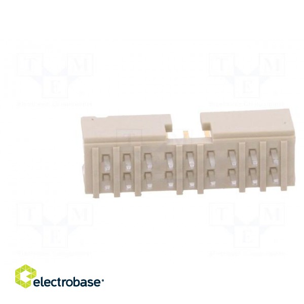 Socket | wire-board | male | Minitek | 2mm | PIN: 18 | THT | on PCBs | 2A image 5