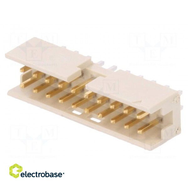 Socket | wire-board | male | Minitek | 2mm | PIN: 20 | THT | on PCBs | 2A image 1