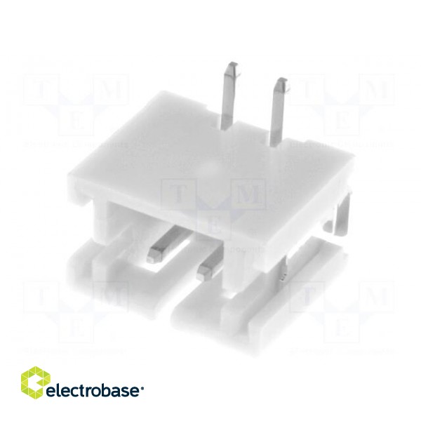 Socket | wire-board | male | PH | 2mm | PIN: 2 | SMT | 100V | 2A | -25÷85°C фото 1