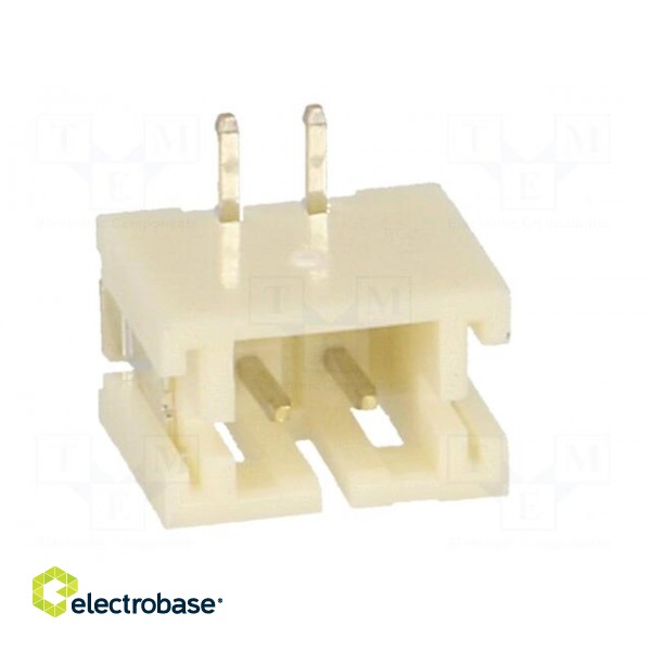 Socket | wire-board | male | PH | 2mm | PIN: 2 | SMT | 100V | 2A | -25÷85°C фото 9