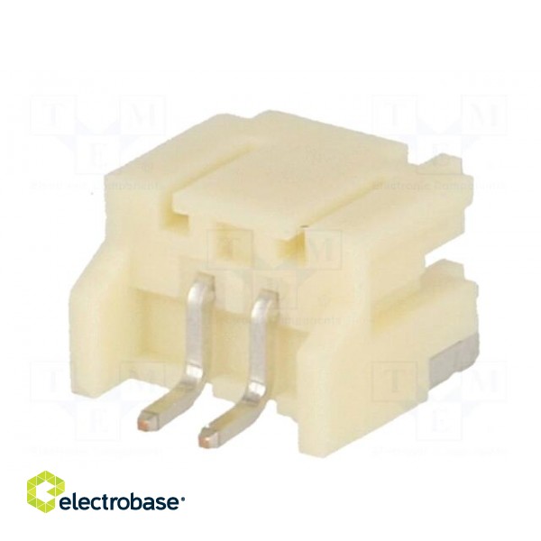 Socket | wire-board | male | PH | 2mm | PIN: 2 | SMT | 100V | 2A | -25÷85°C фото 6