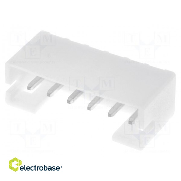 Socket | wire-board | male | PH | 2mm | PIN: 6 | THT | 100V | 2A | -25÷85°C image 1