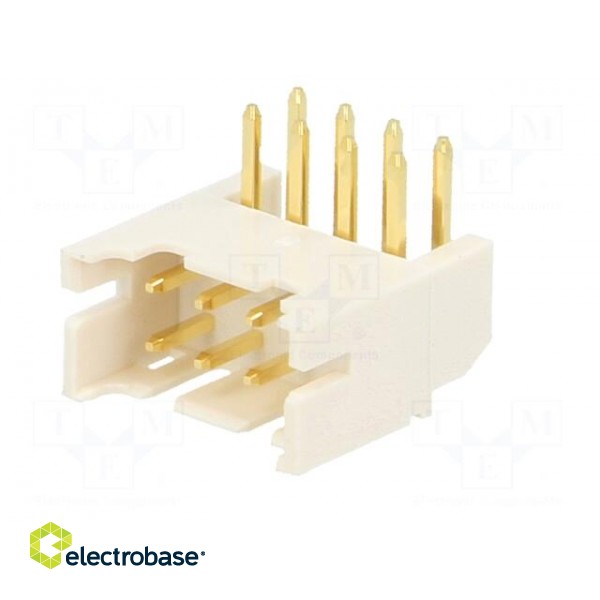 Socket | wire-board | male | PHD | 2mm | PIN: 8 | THT | gold flash image 2