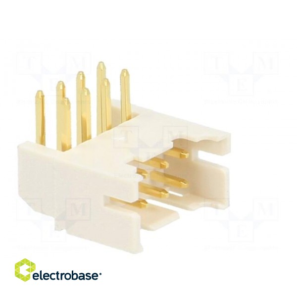 Socket | wire-board | male | PHD | 2mm | PIN: 8 | THT | gold flash фото 8