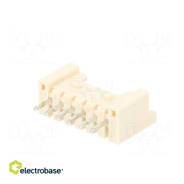 Socket | wire-board | male | Sherlock | 2mm | PIN: 6 | THT | on PCBs | 2A фото 6