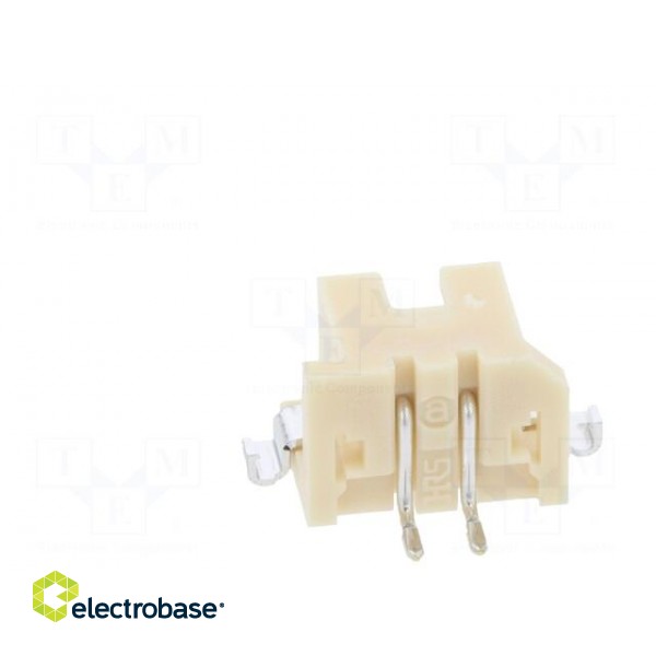 Socket | wire-wire/PCB | male | DF3 | 2mm | PIN: 2 | SMT | on PCBs | tinned фото 5