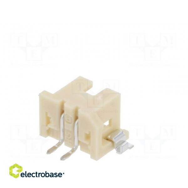 Socket | wire-wire/PCB | male | DF3 | 2mm | PIN: 2 | SMT | on PCBs | tinned фото 6