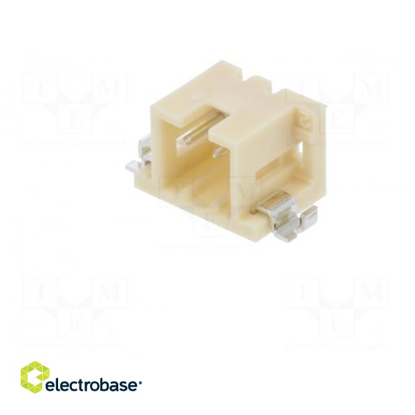Socket | wire-wire/PCB | male | DF3 | 2mm | PIN: 2 | SMT | on PCBs | tinned фото 2