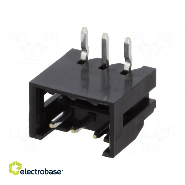 Socket | wire-wire/PCB | male | DF3 | 2mm | PIN: 3 | THT | on PCBs | tinned image 2