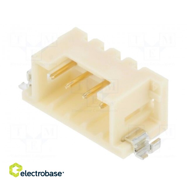 Socket | wire-wire/PCB | male | DF3 | 2mm | PIN: 4 | SMT | on PCBs | 1000pcs. фото 1