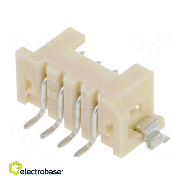 Socket | wire-wire/PCB | male | DF3 | 2mm | PIN: 4 | SMT | on PCBs | tinned image 2