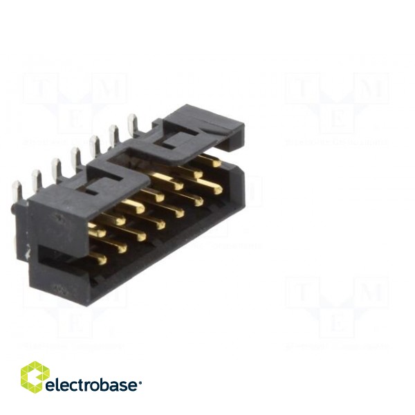 Socket | PCB-cable/PCB | male | Milli-Grid | 2mm | PIN: 14 | THT | on PCBs image 8