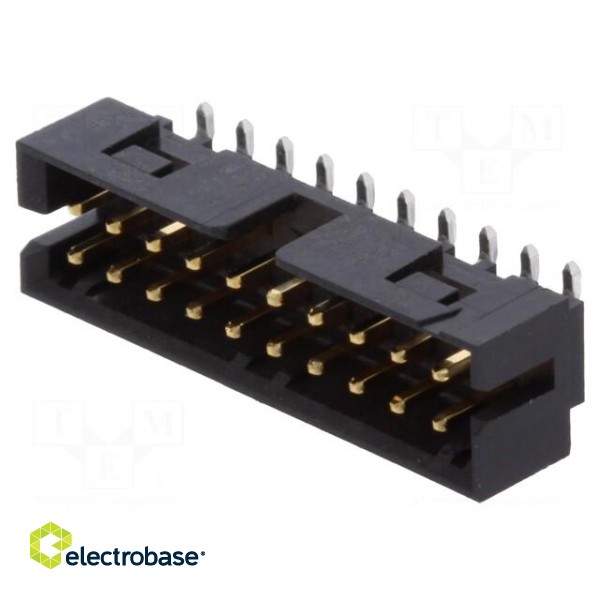 Socket | wire-wire/PCB | male | Milli-Grid | 2mm | PIN: 20 | THT | on PCBs фото 1