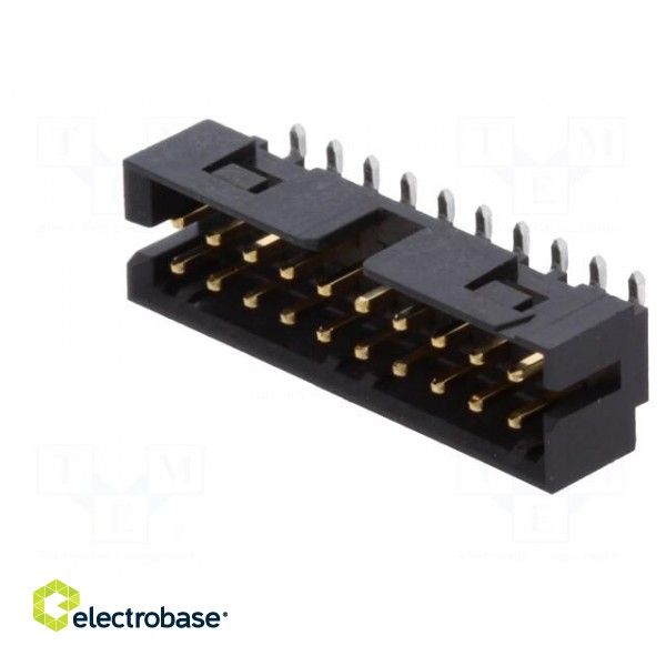 Socket | wire-wire/PCB | male | Milli-Grid | 2mm | PIN: 20 | THT | on PCBs image 2