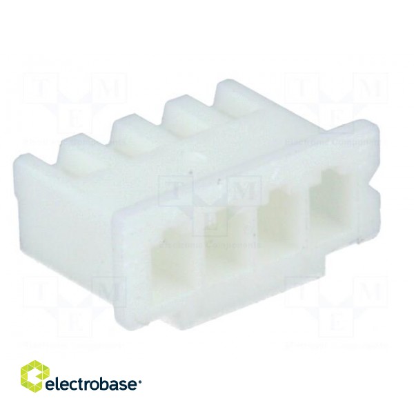 Plug | wire-board | female | XH | 2.5mm | PIN: 4 | w/o contacts | for cable image 4
