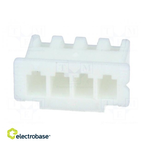 Plug | wire-board | female | XH | 2.5mm | PIN: 4 | w/o contacts | for cable image 5