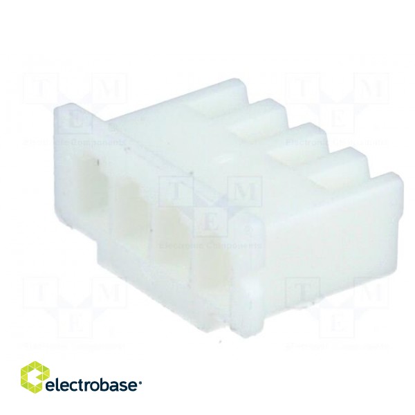 Wire-board | plug | female | XH | 2.5mm | PIN: 4 | w/o contacts | for cable фото 6