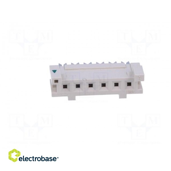 Wire-board | plug | female | DF1 | 2.5mm | PIN: 6 | without strain relief image 8