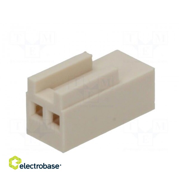 Wire-board | plug | female | KK | 2.5mm | PIN: 2 | w/o contacts | for cable фото 2