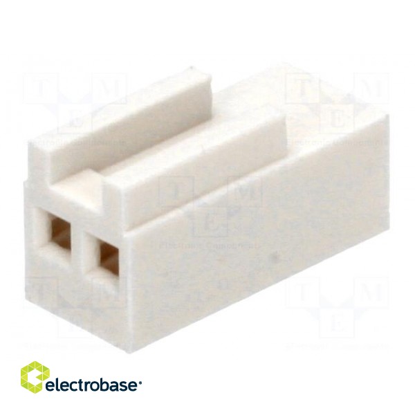 Wire-board | plug | female | KK | 2.5mm | PIN: 2 | w/o contacts | for cable paveikslėlis 1