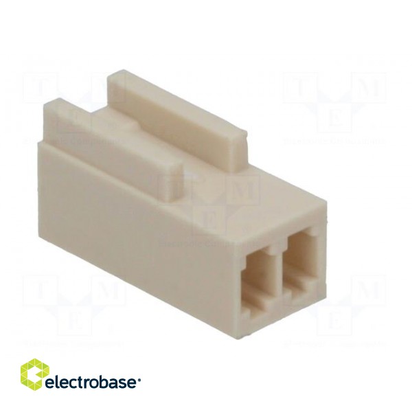 Wire-board | plug | female | KK | 2.5mm | PIN: 2 | w/o contacts | for cable фото 4