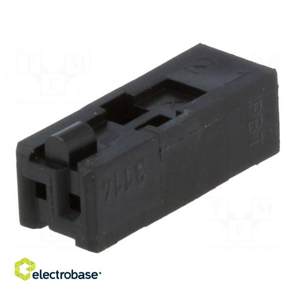 Plug | wire-board | female | Minimodul | 2.5mm | PIN: 2 | w/o contacts image 1