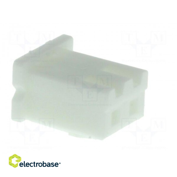 Wire-board | plug | female | XH | 2.5mm | PIN: 2 | w/o contacts | for cable фото 8