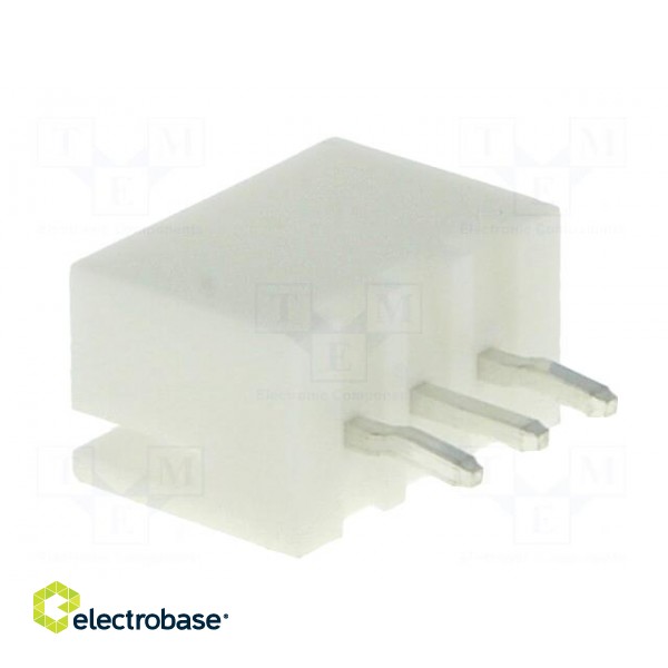 Socket | wire-board | male | A2501 | 2.5mm | PIN: 3 | THT | 250V | 3A | tinned image 4