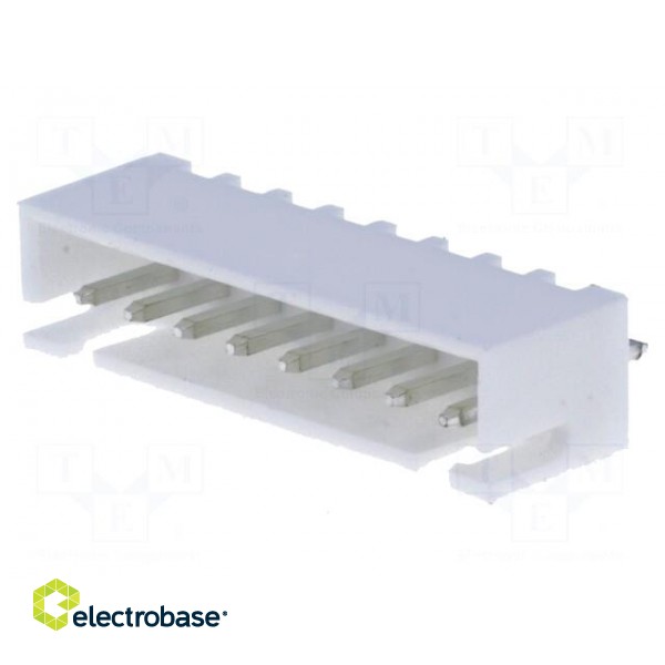 Wire-board | socket | male | A2501 | 2.5mm | PIN: 8 | THT | 250V | 3A | tinned image 1