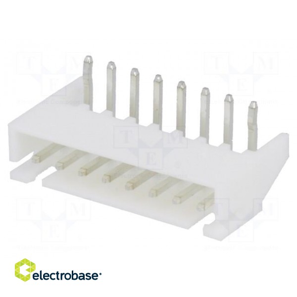 Wire-board | socket | male | A2501 | 2.5mm | PIN: 8 | THT | 250V | 3A | tinned image 1