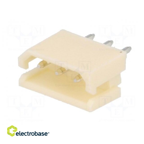 Wire-board | socket | male | A2506 | 2.5mm | PIN: 3 | THT | 250V | 3A | tinned image 2