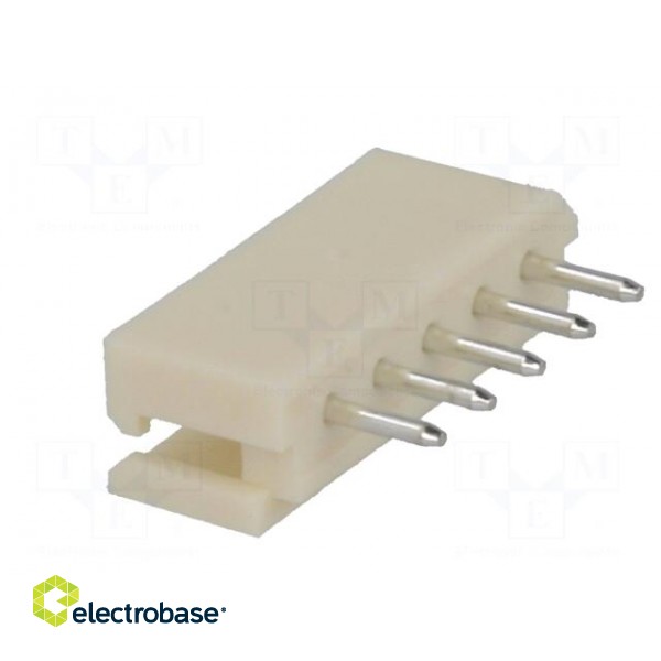 Wire-board | socket | male | A2506 | 2.5mm | PIN: 5 | THT | 250V | 3A | tinned image 4