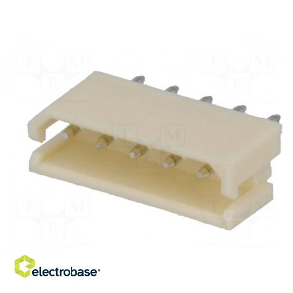 Wire-board | socket | male | A2506 | 2.5mm | PIN: 5 | THT | 250V | 3A | tinned image 2