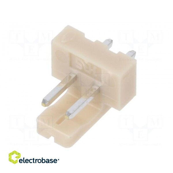 Socket | wire-board | male | DF1 | 2.5mm | PIN: 2 | THT | on PCBs | 250V | 3A image 1