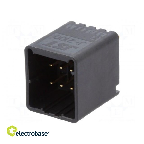 Socket | wire-board | male | J2000 | 2.5mm | PIN: 8 | THT | 250V | 4.6A image 1