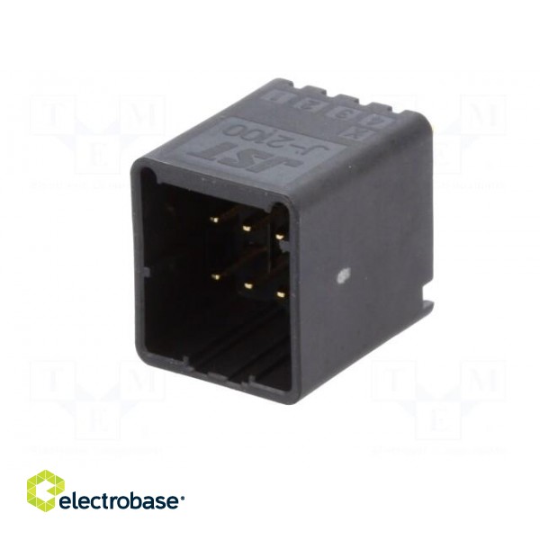 Wire-board | socket | male | J2000 | 2.5mm | PIN: 8 | THT | 250V | 4.6A paveikslėlis 2