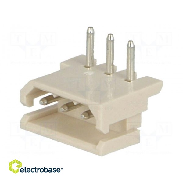 Wire-board | socket | male | SPOX | 2.5mm | PIN: 3 | THT | 3A | tinned | 250V image 1