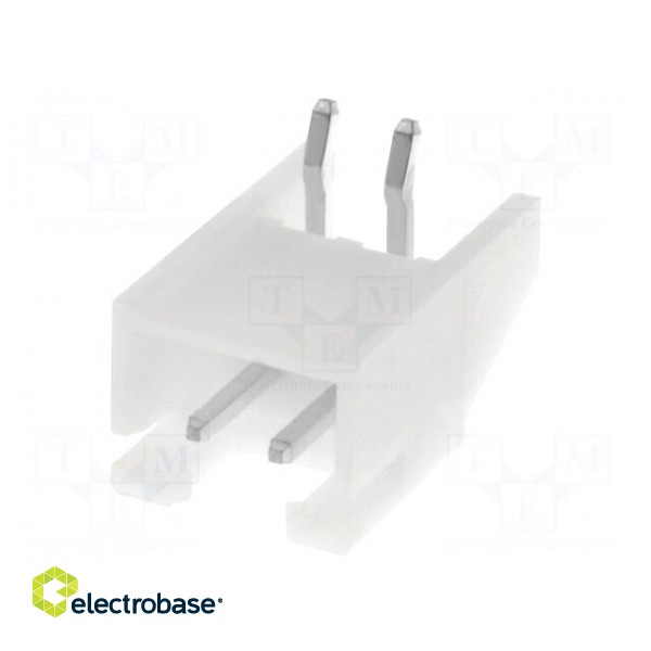 Socket | wire-board | male | XH | 2.5mm | PIN: 2 | THT | 250V | 3A | -25÷85°C image 1