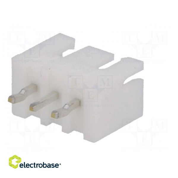 Wire-board | socket | male | XH | 2.5mm | PIN: 3 | THT | 250V | 3A | -25÷85°C paveikslėlis 6