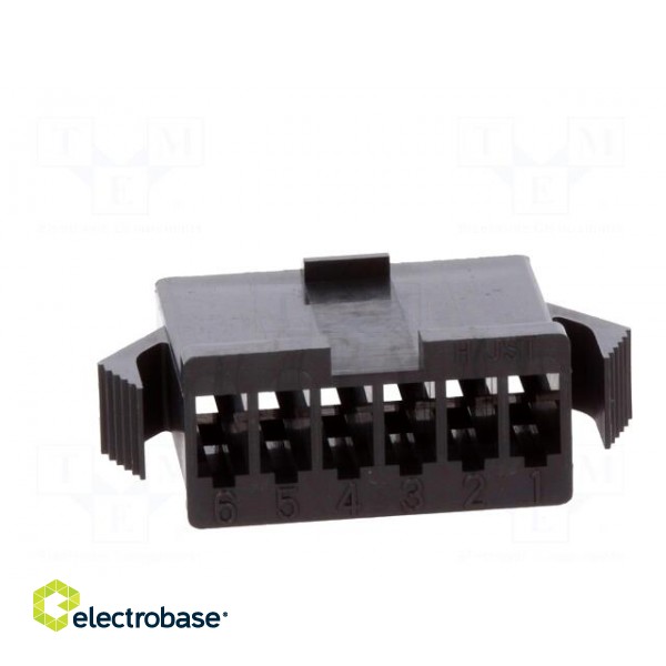 Wire-wire | plug | female | SM | 2.5mm | PIN: 6 | w/o contacts | for cable image 5