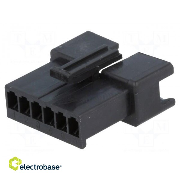 Wire-wire | plug | male | NPP | 2.5mm | PIN: 6 | w/o contacts | for cable image 1