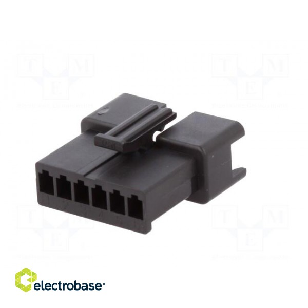 Wire-wire | plug | male | SM | 2.5mm | PIN: 6 | w/o contacts | for cable image 6
