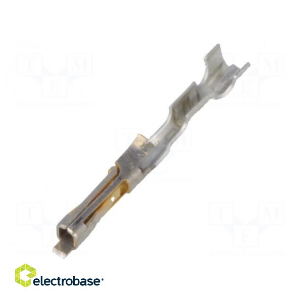 Contact | female | 30AWG÷24AWG | SL | gold-plated | crimped | for cable