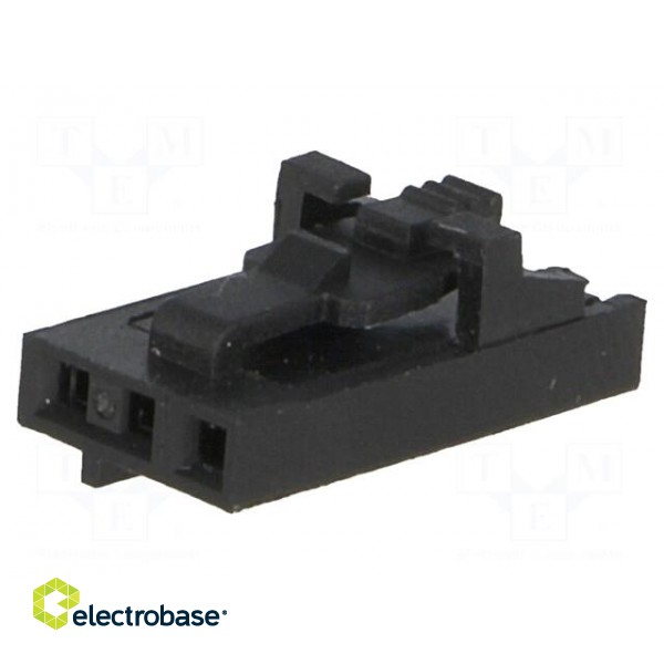 Plug | wire-board | female | 2.54mm | PIN: 3 | w/o contacts | for cable фото 1