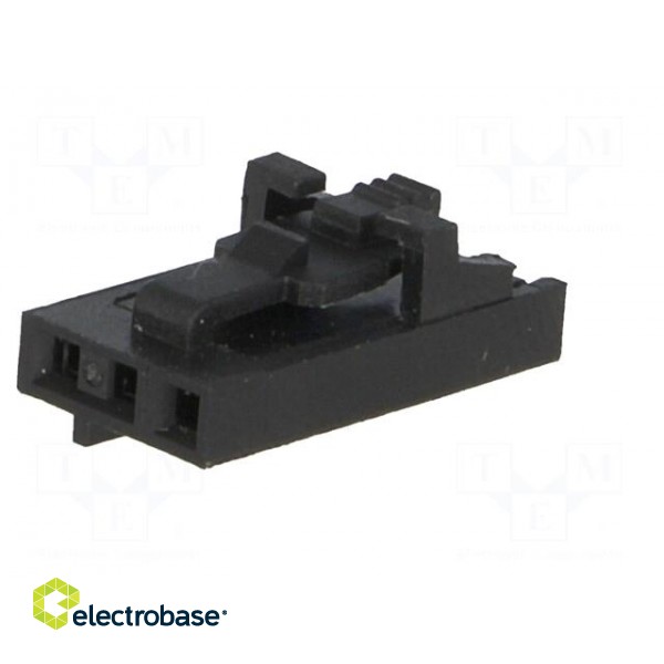 Plug | wire-board | female | 2.54mm | PIN: 3 | w/o contacts | for cable paveikslėlis 2